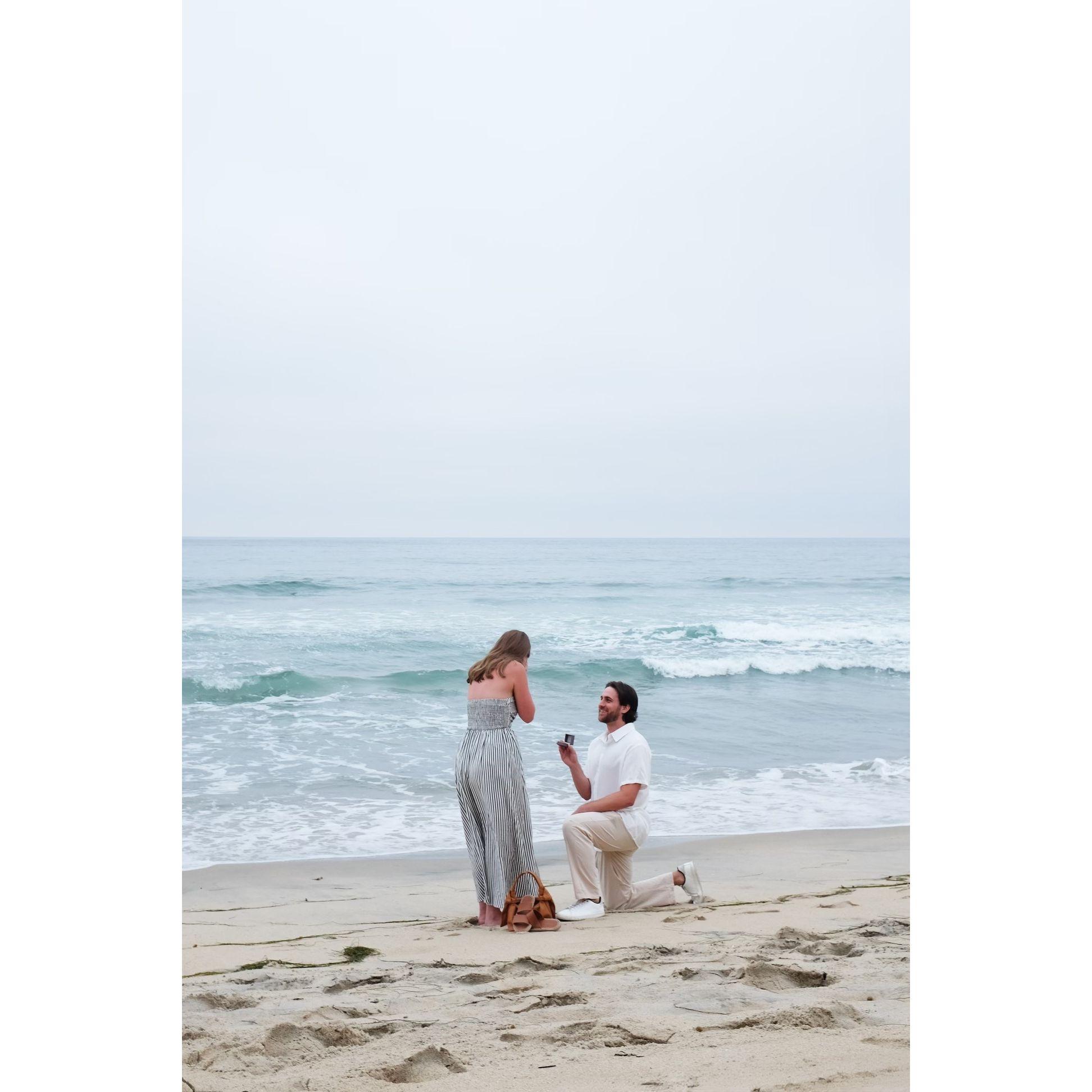 The moment we got engaged!