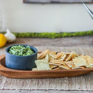 Chip and Dip Platter with Ramekin