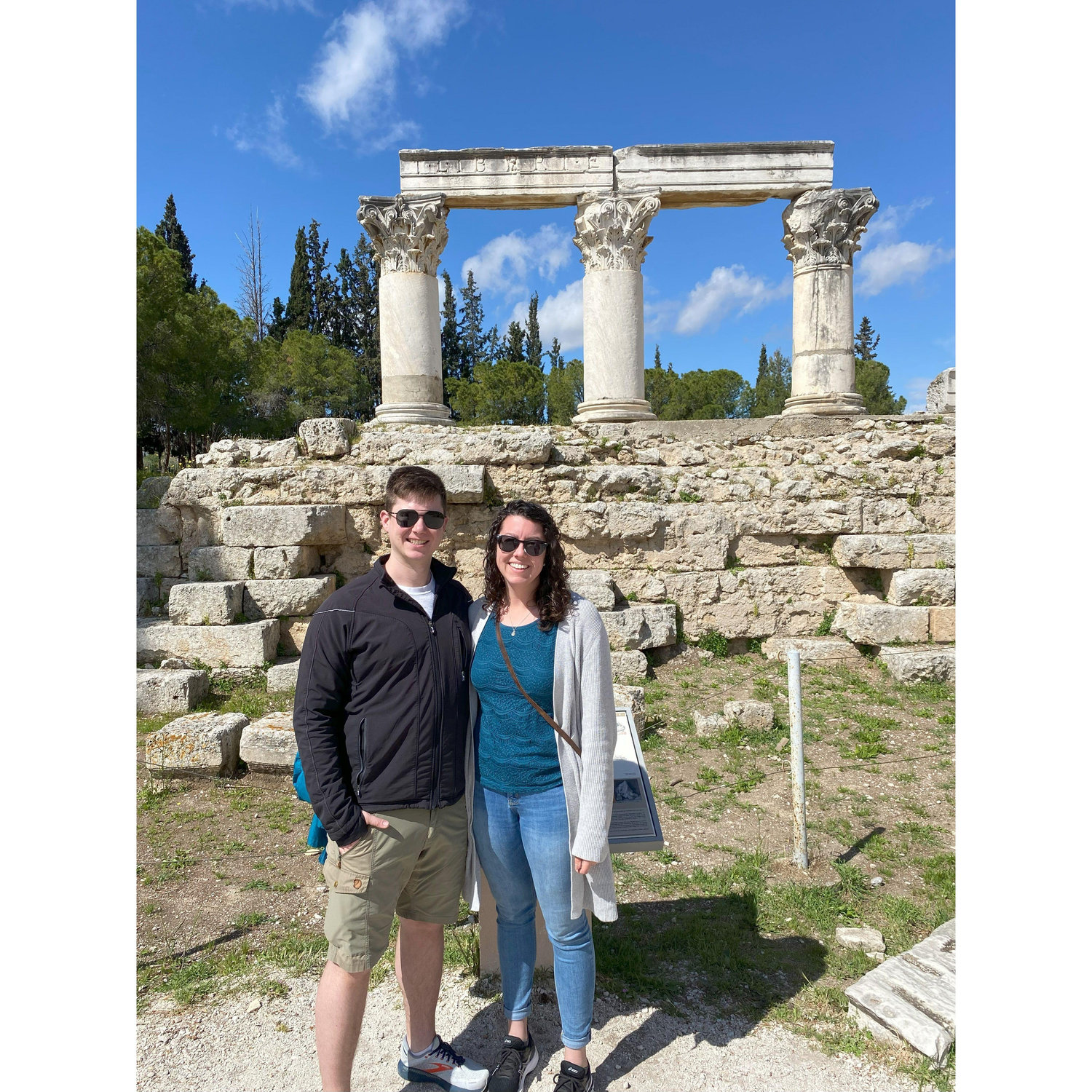 Exploring the Corinth ruins