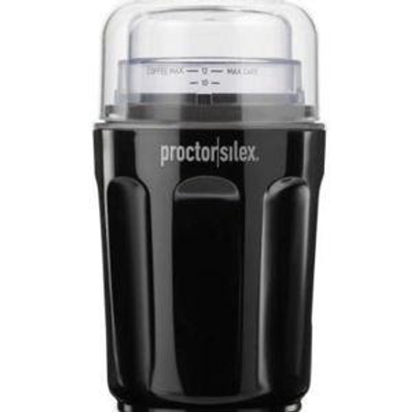 Proctor Silex 12 Cup Sound Shield Coffee Grinder - 80402: Quiet Electric Blade Grinder, Dishwasher-Safe, Medium Grind