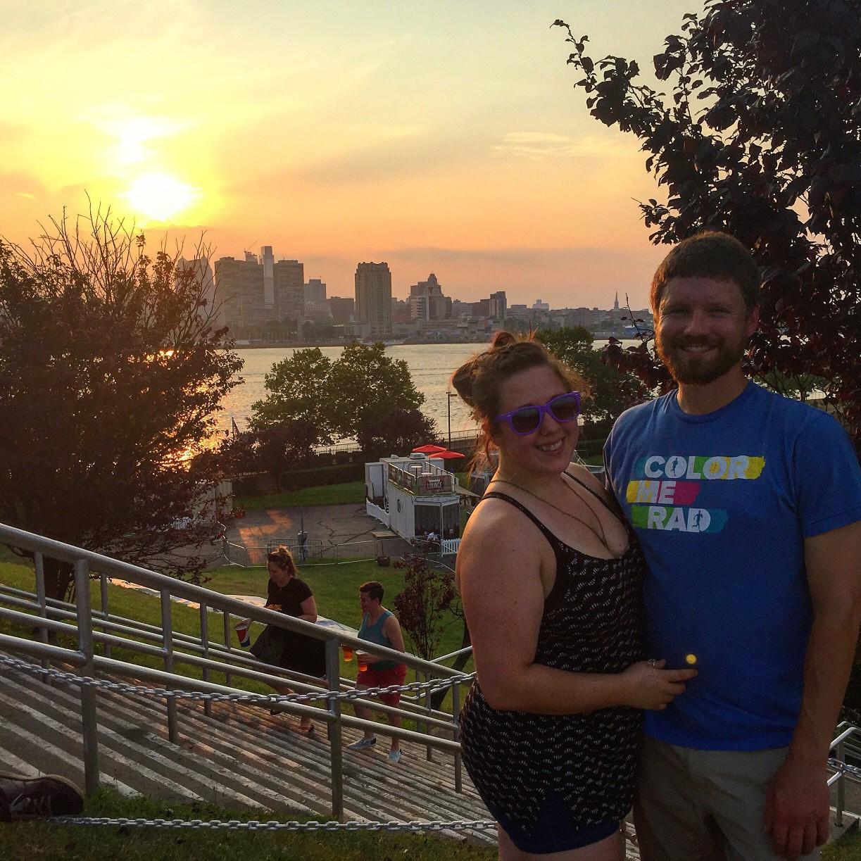 Enjoying an Incubus concert in Camden, NJ in July 2017.