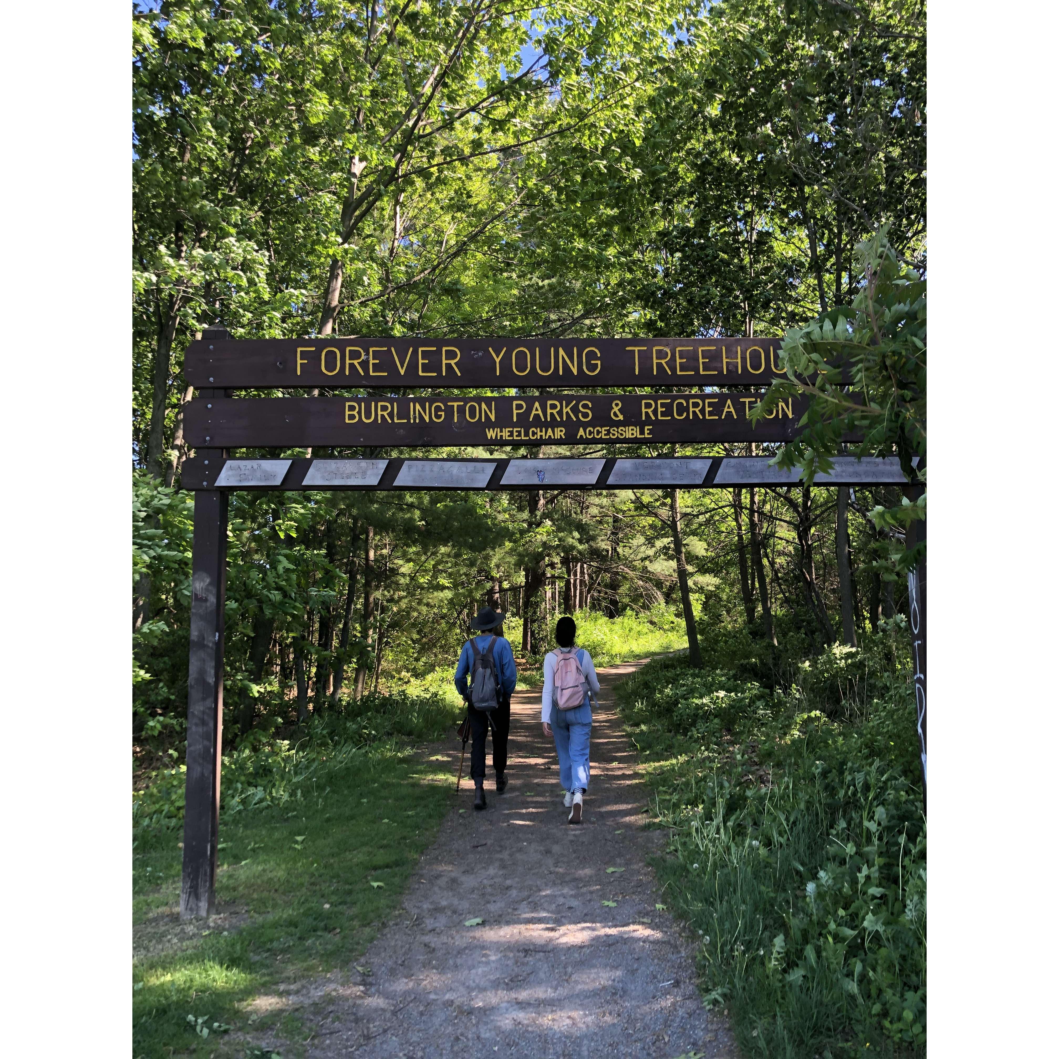 Enjoying the many nature spots in Burlington