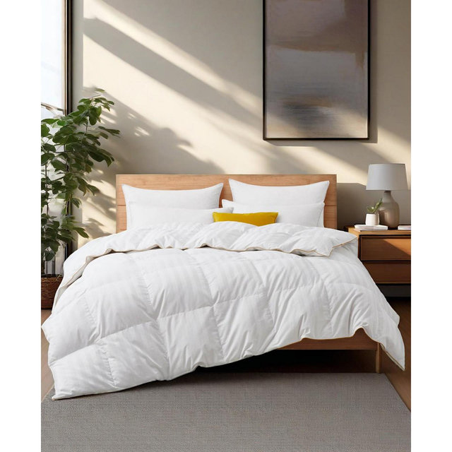 UNIKOME 500 Thread Count All Season Down Feather Comforter, King
