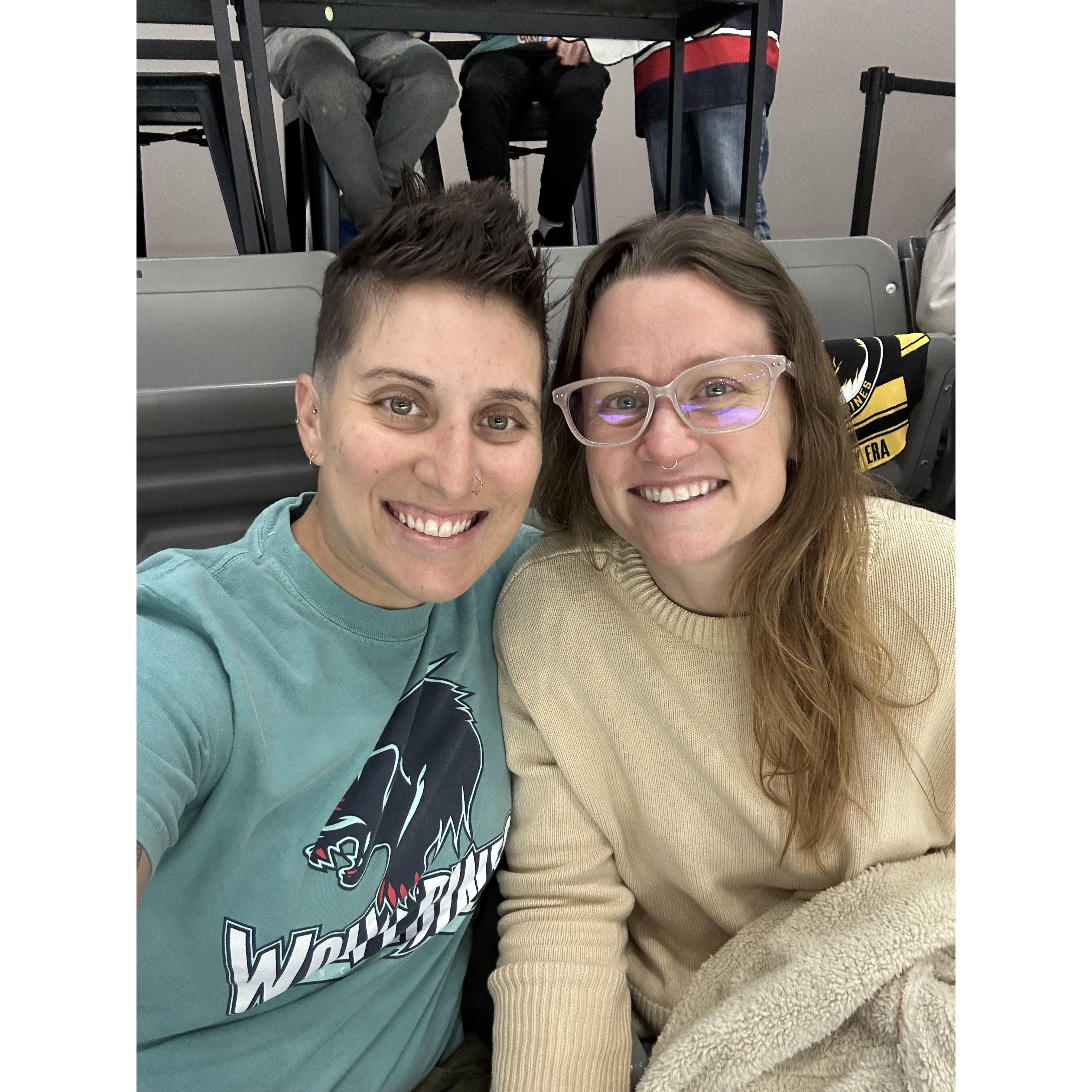 We love our hockey games!