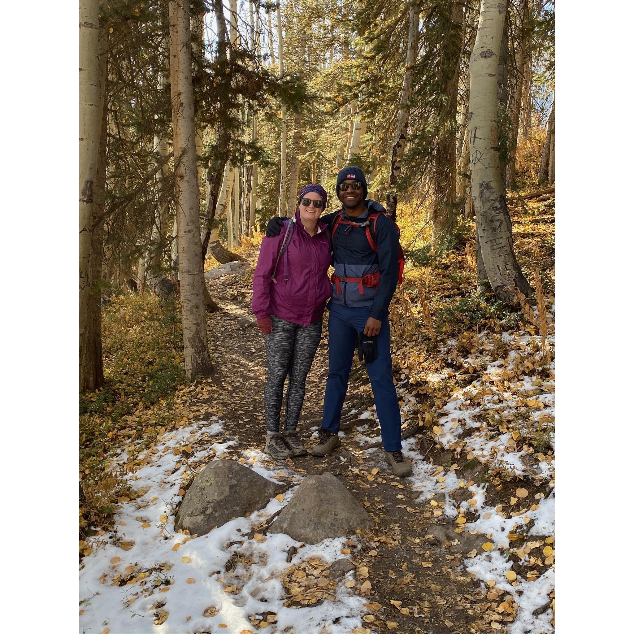 Hiking with Dad in Crested Butte.