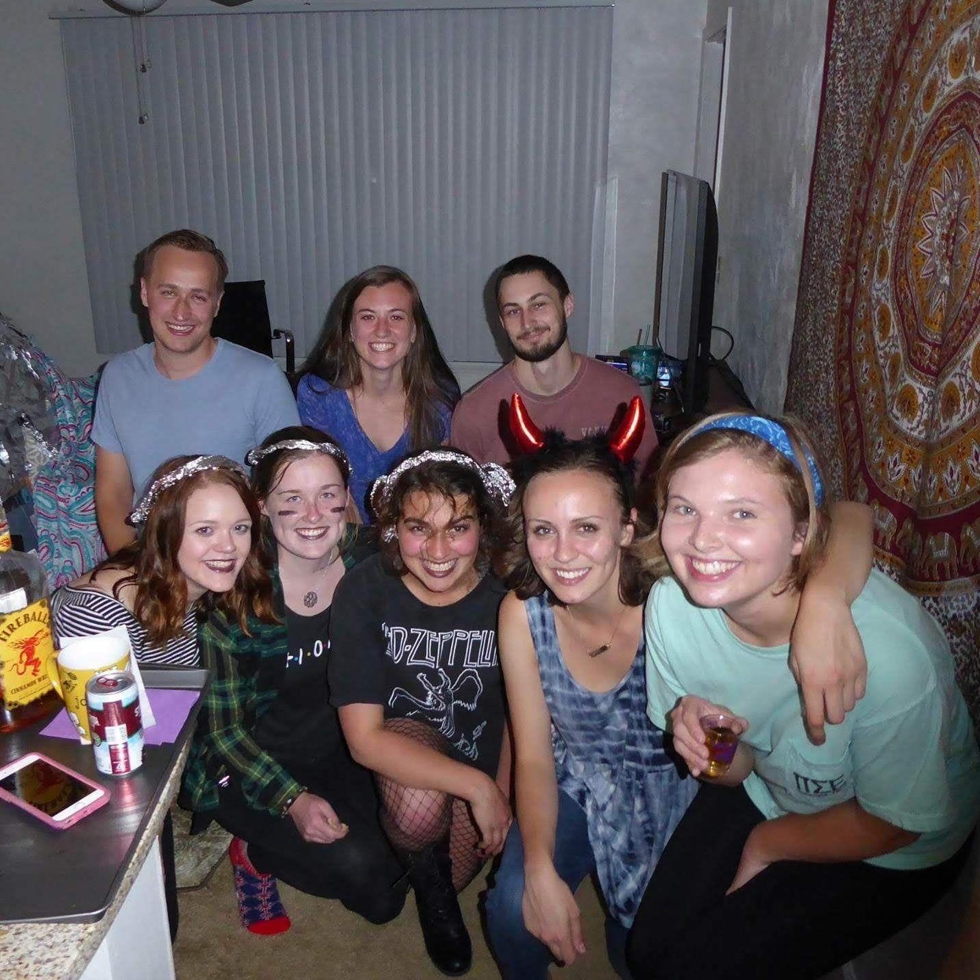 Shannon’s friend, then-roommate, and now-bridesmaid, Kelly, (in the horns), hosted a "fort contest".  We lost by a landslide but it was still fun!
2017/2018