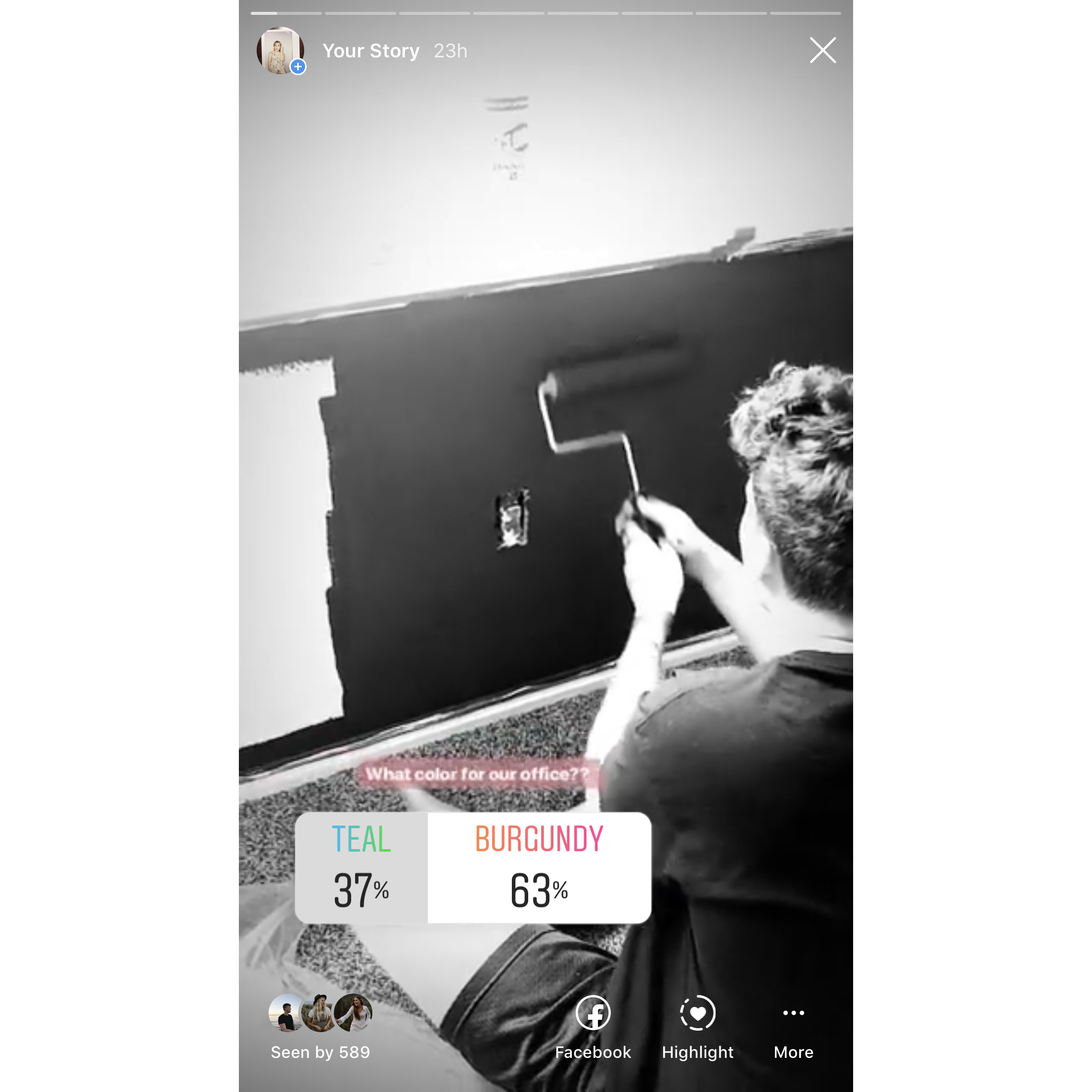 02/17/19 - when they took on their first project together and painted their studio room
