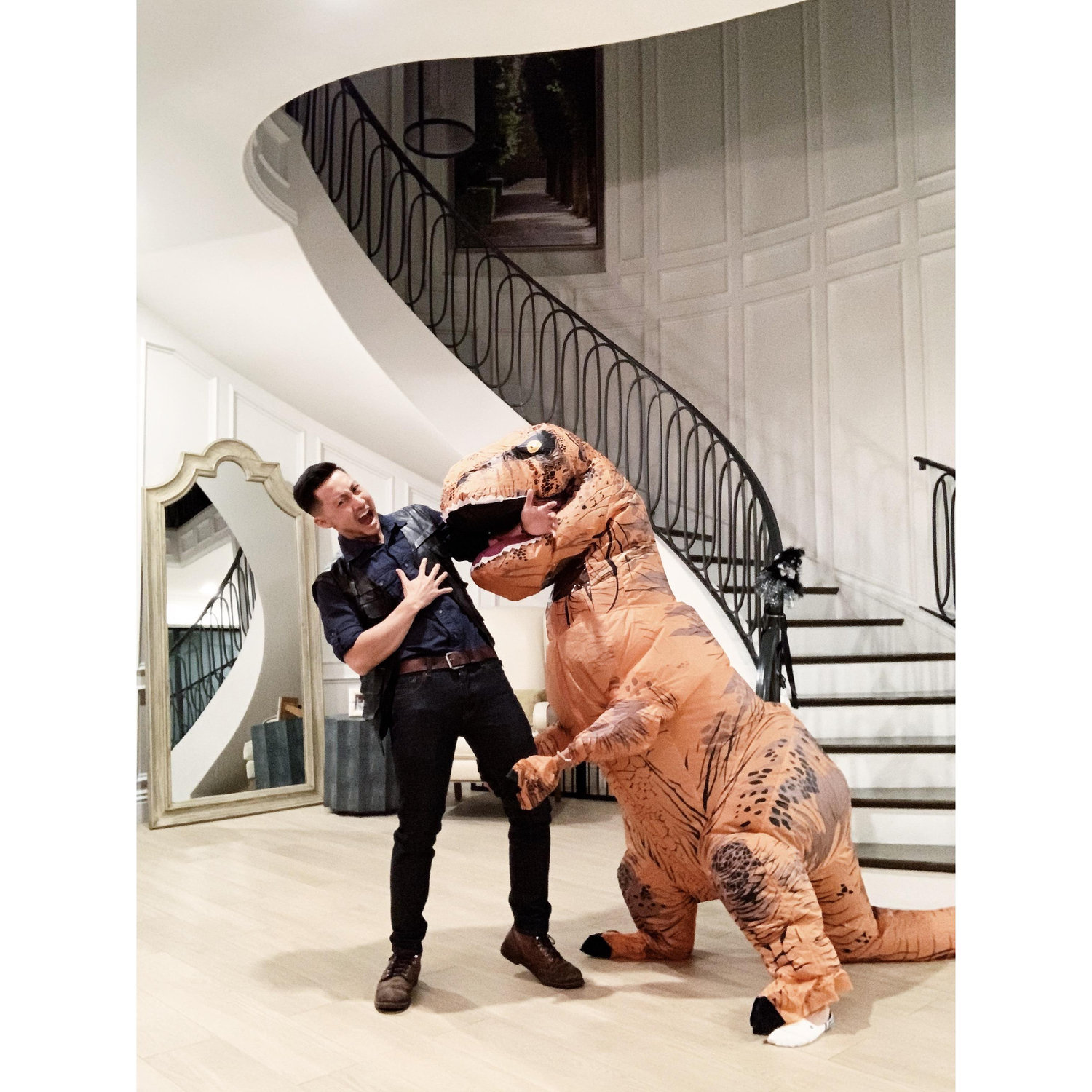 Owen Grady (Daniel) and T-Rex (Yuka): Halloween 2019