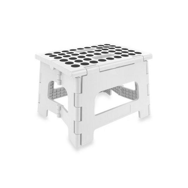 Kikkerland® Easy Folding Step Stool in White