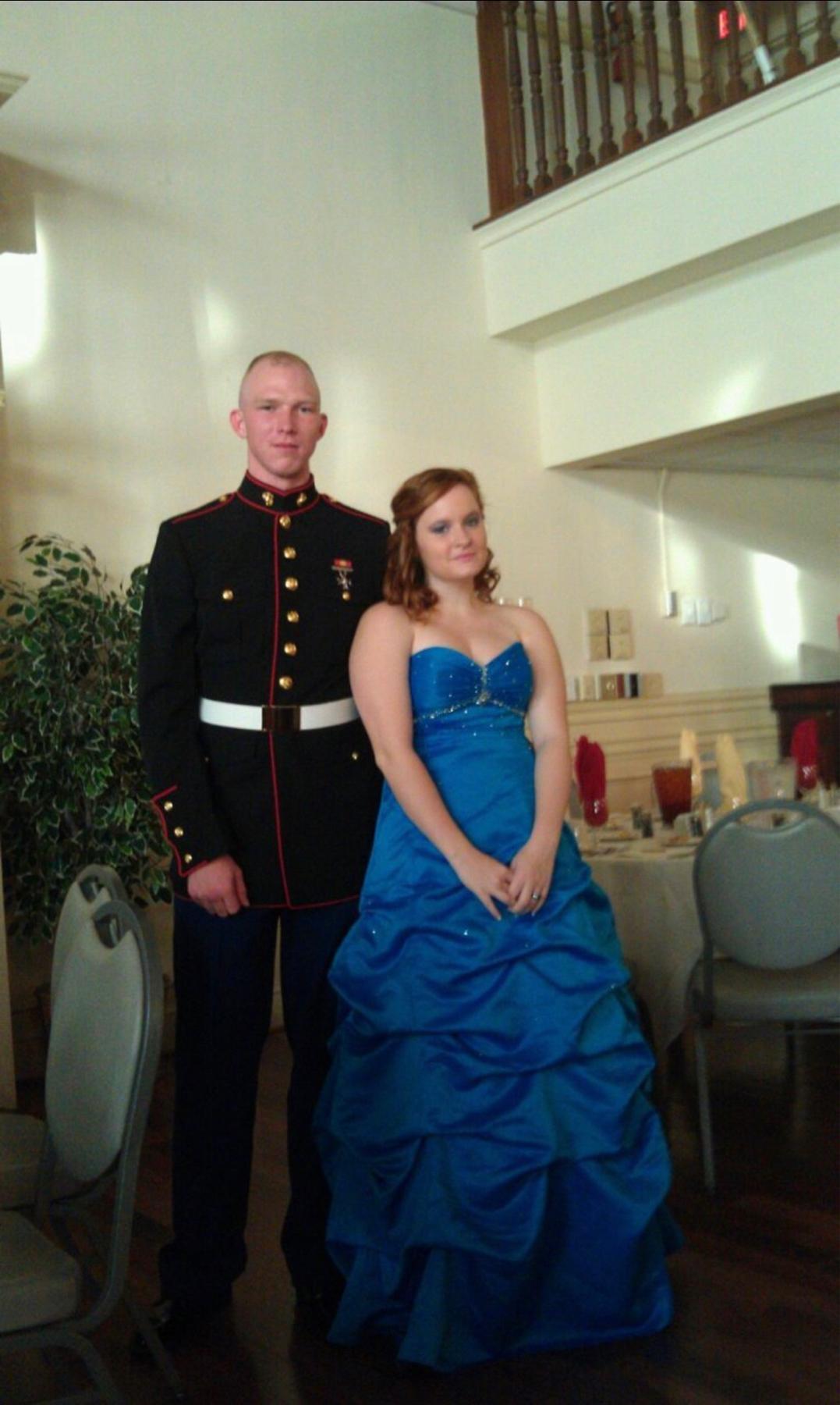 Our first military ball, the Marine Corps Birthday in October 2011.