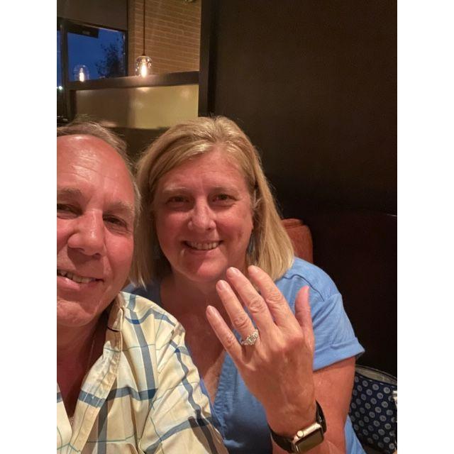The night we got engaged!