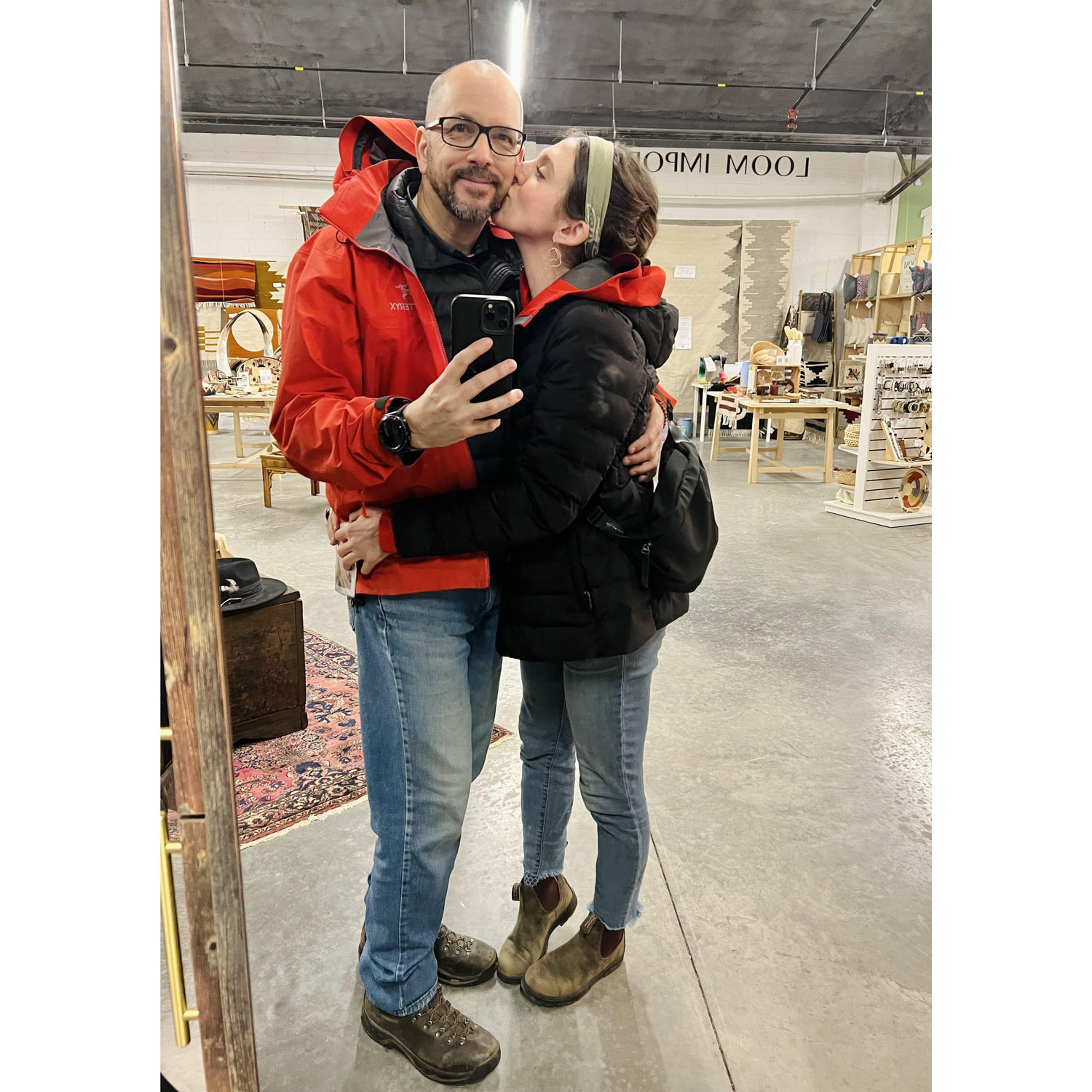 Us in an Asheville gallery