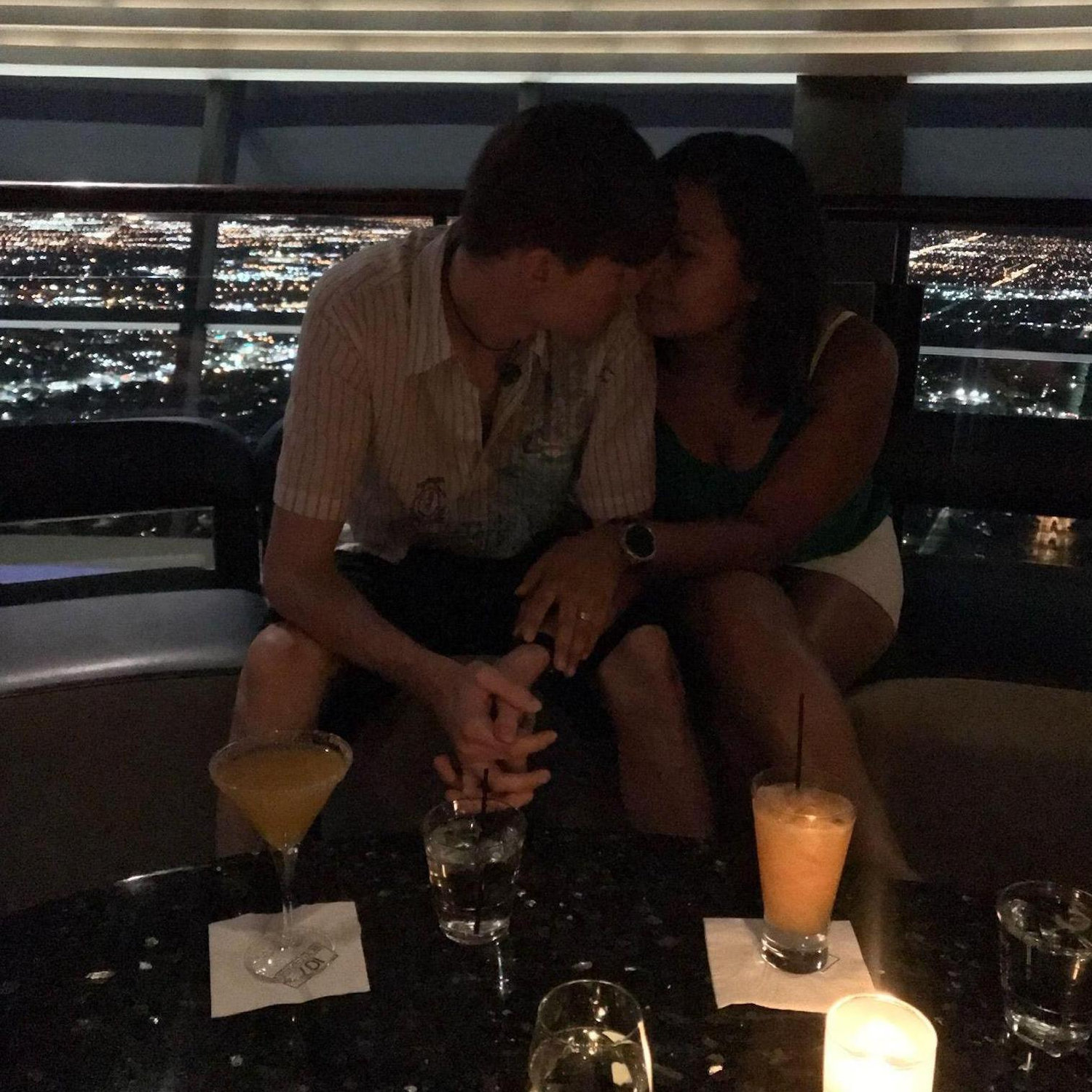 Our first trip to Vegas. Dinner at the top of the Strat