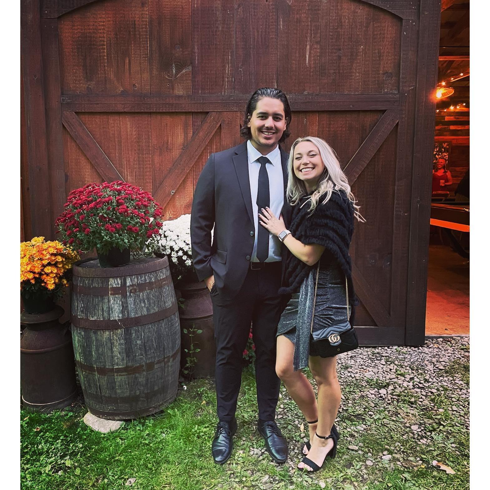 Our first wedding together! Cheers Mary Lou & Pat!