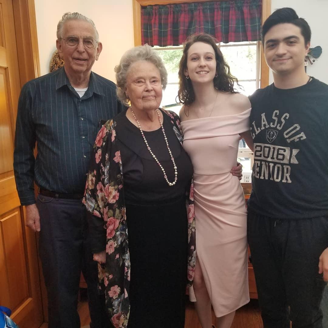 Easter, with Kylie's grandparents