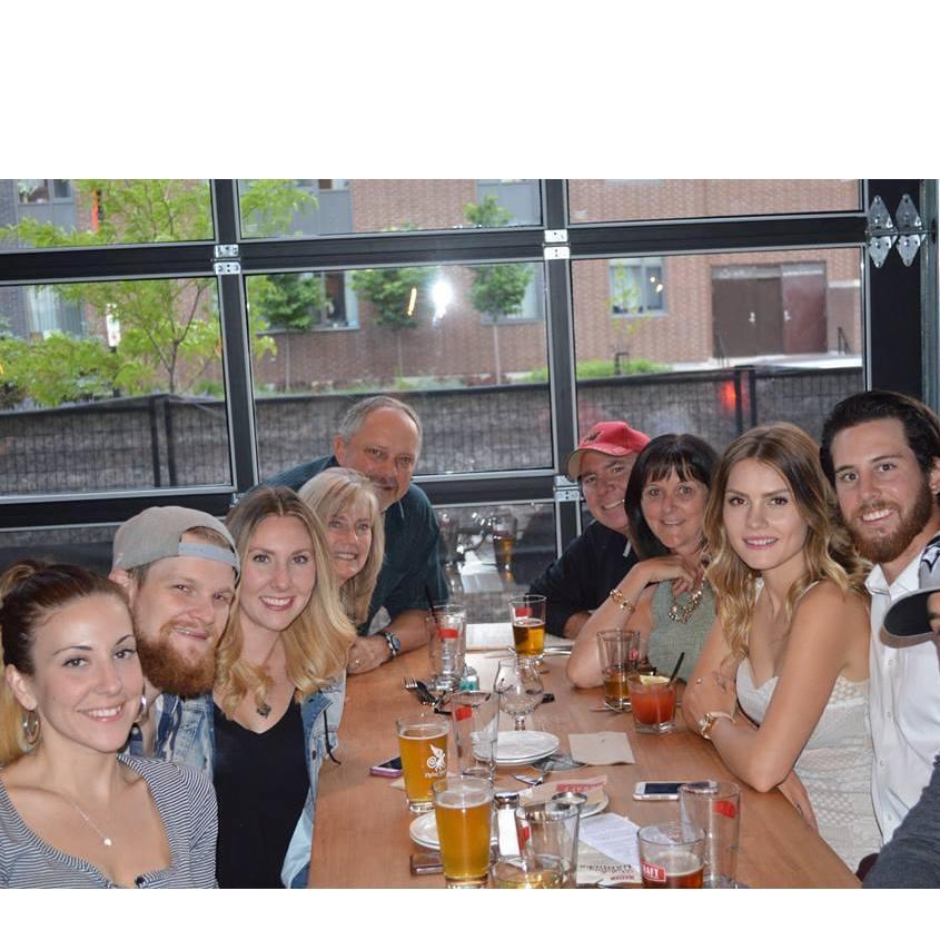 The Hunt and Sabourin Families (minus Erin) at Jaime's graduation