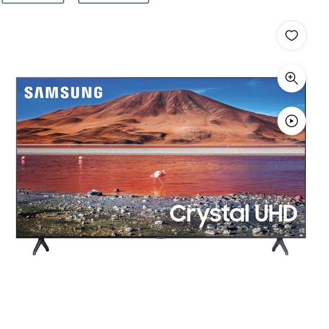 SAMSUNG 55" Class 4K Crystal UHD (2160P) LED Smart TV with HDR UN55TU7000B
