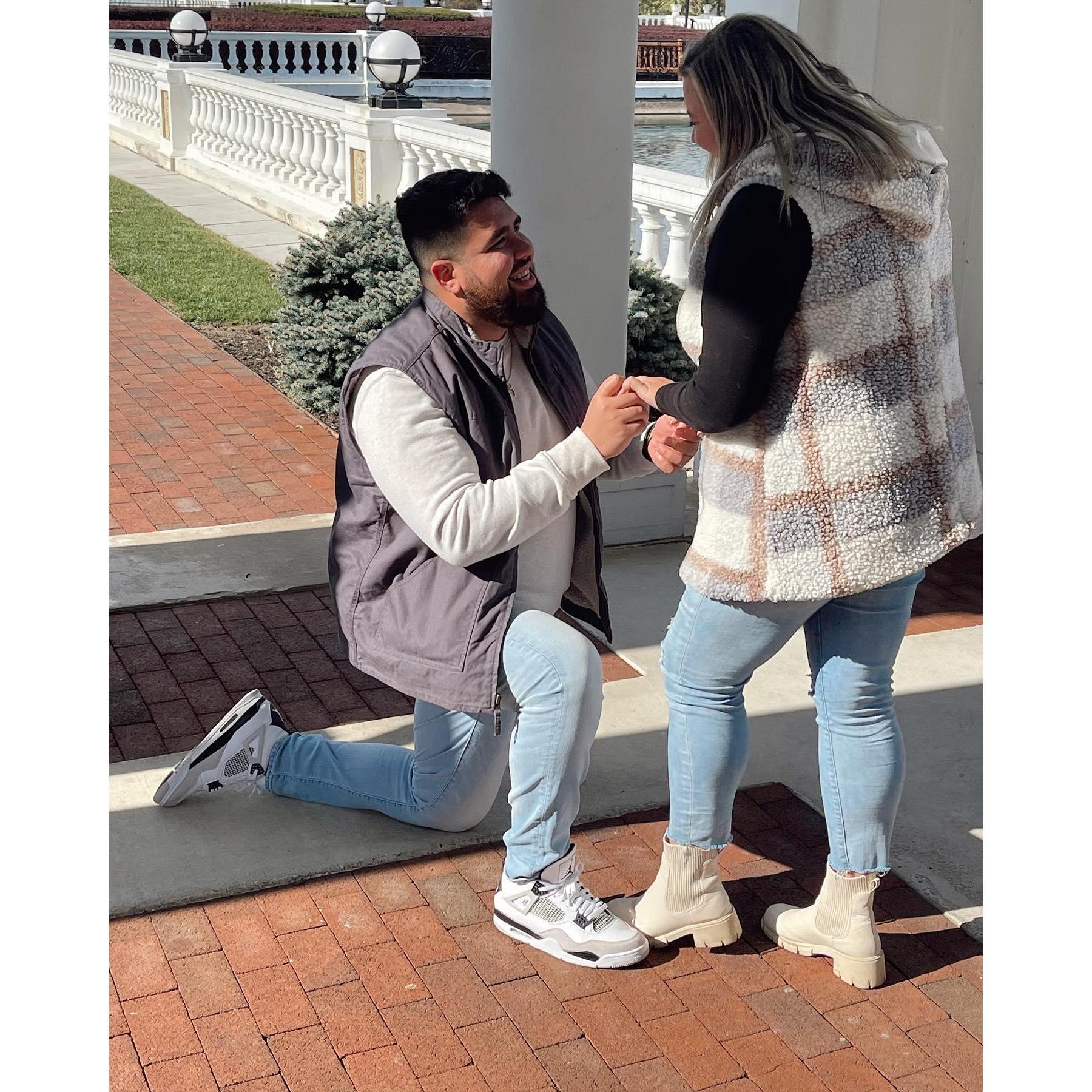 The day we got engaged!!!