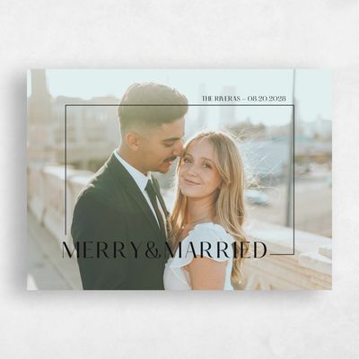 Black Holiday Card - Velvet Landscape