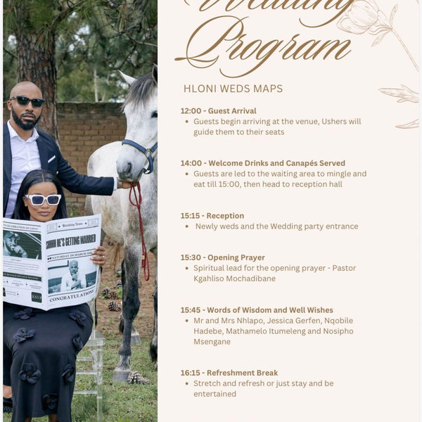 lehlohonolo Maraba and Mapule Msengane's Wedding Website