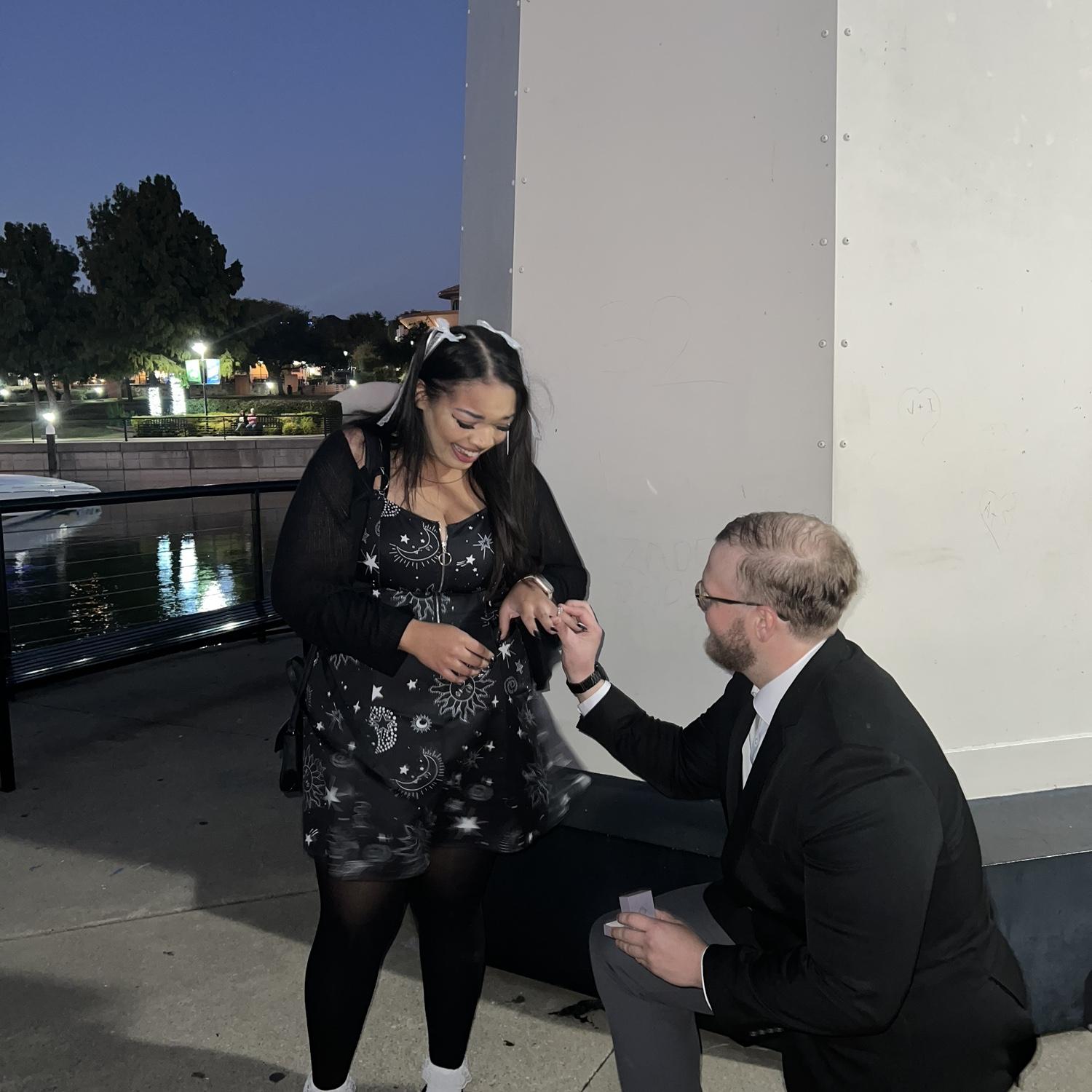 the night we got engaged! 10/31/2024 😘 it was a no-brainer!!!