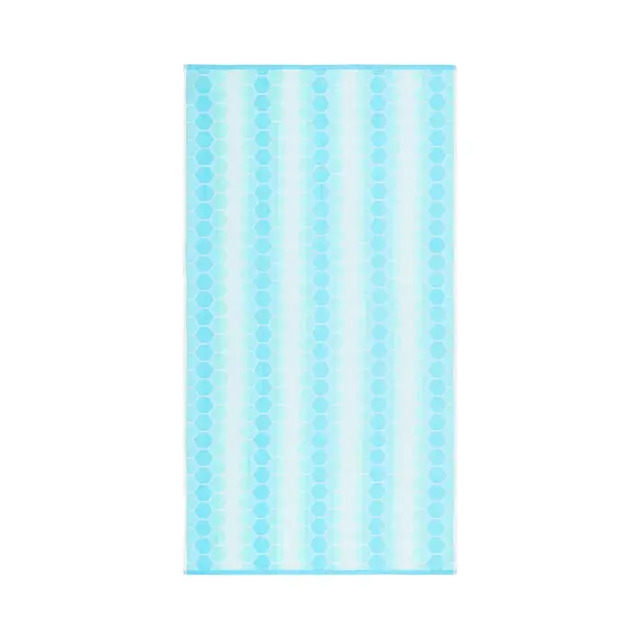 H for Happy™ Jacquard Beach Towel in Cool Hexagon