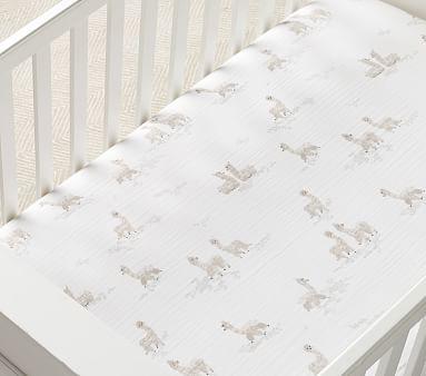 Aubrey Organic Muslin Crib Fitted Sheet
