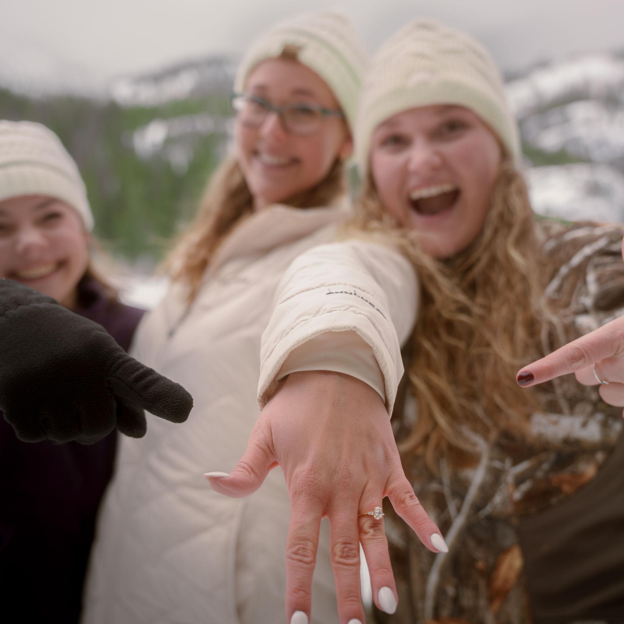 Proposal at Bear Lake, Estes Park Colorado. Aimee had no idea...well she definitely had her suspicions.