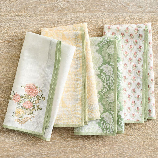 Kravet Cotton Napkins, Mixed Set of 4 - Multi
