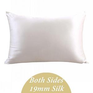 ZIMASILK 100% Mulberry Silk Pillowcase for Hair and Skin,Both Side 19 Momme Silk, 1pc (Queen 20''x30'', Ivory),Gift Packed