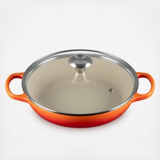 Signature Enameled Cast Iron Braiser with Glass Lid
