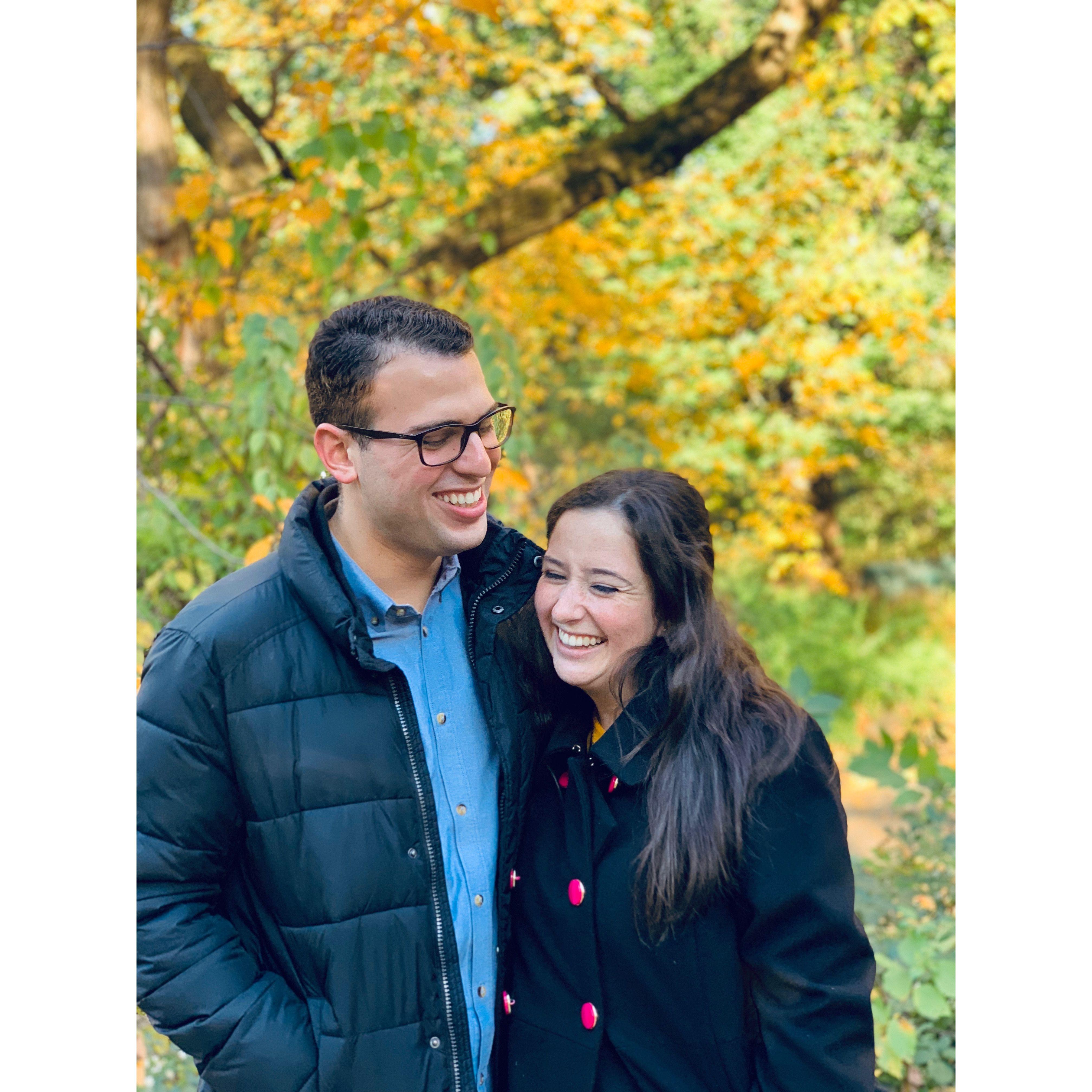 October 2018: Grace and Stephen visited their friends in New York for their first post-graduation trip together.