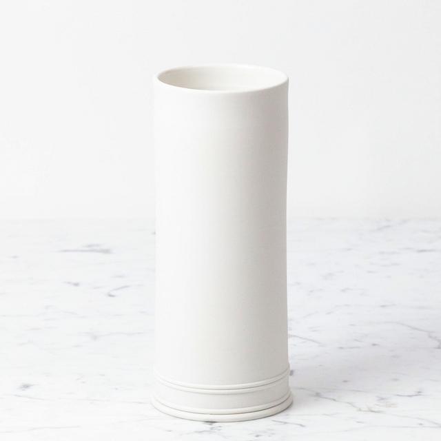 John Julian Hand Thrown Vase - Large - Half Glaze - 10"