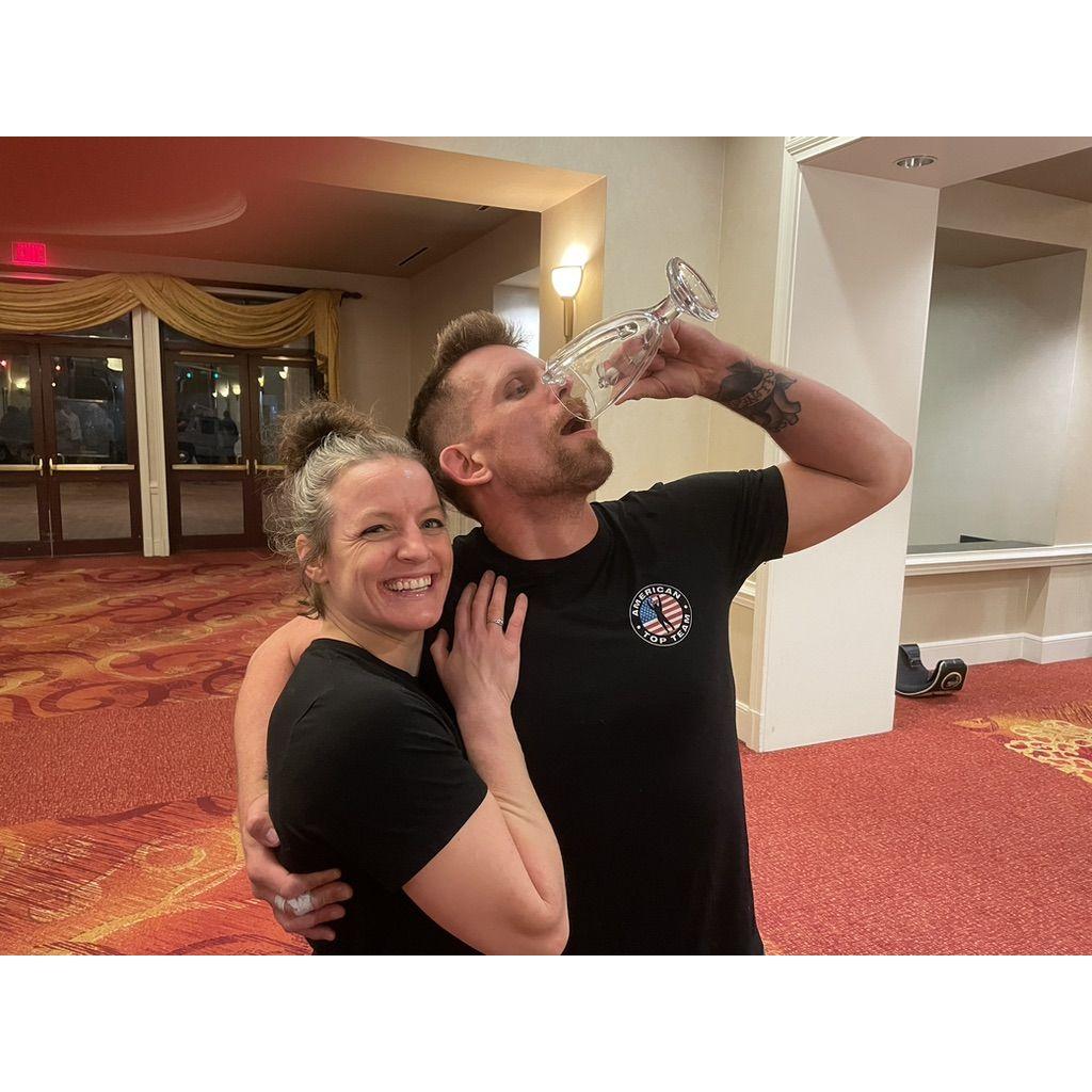 After Brian won his combat jiu jitsu match