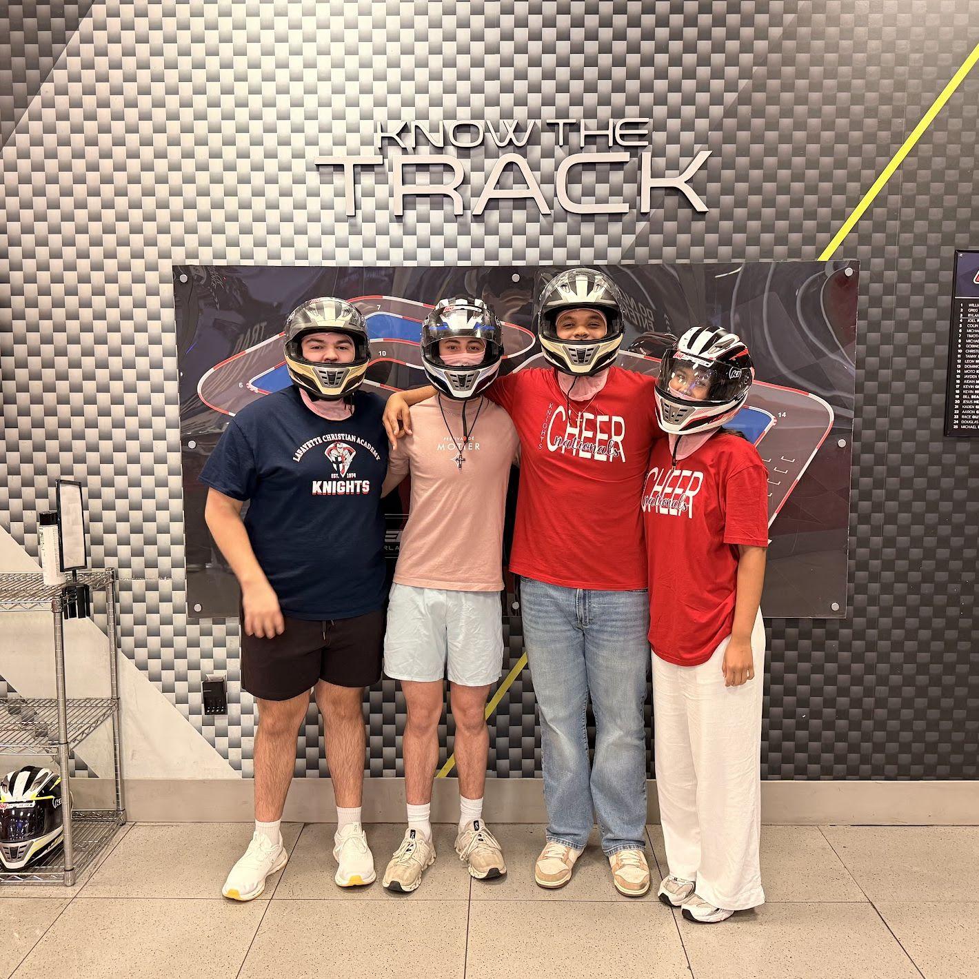 Go karting at Bailey's cheer competition in Orlando!