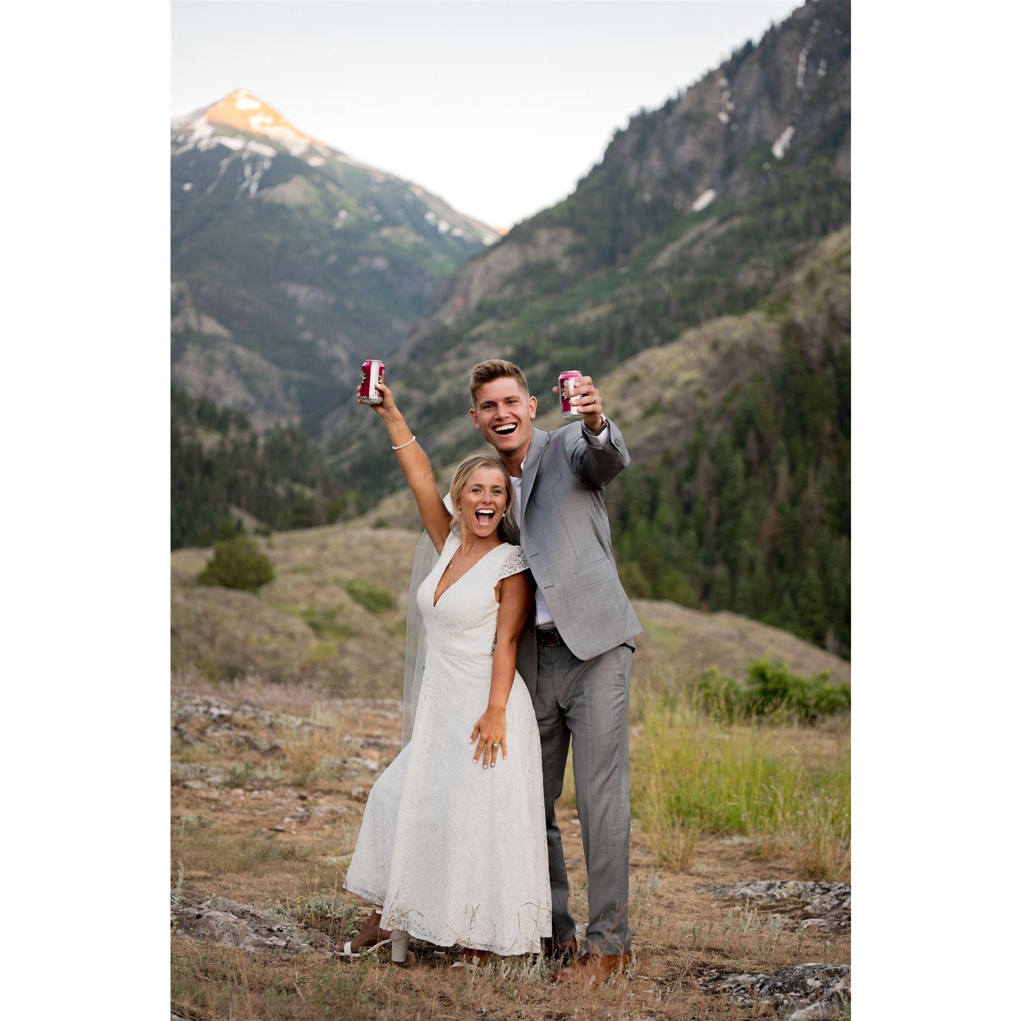 Cheers to forever, babe!