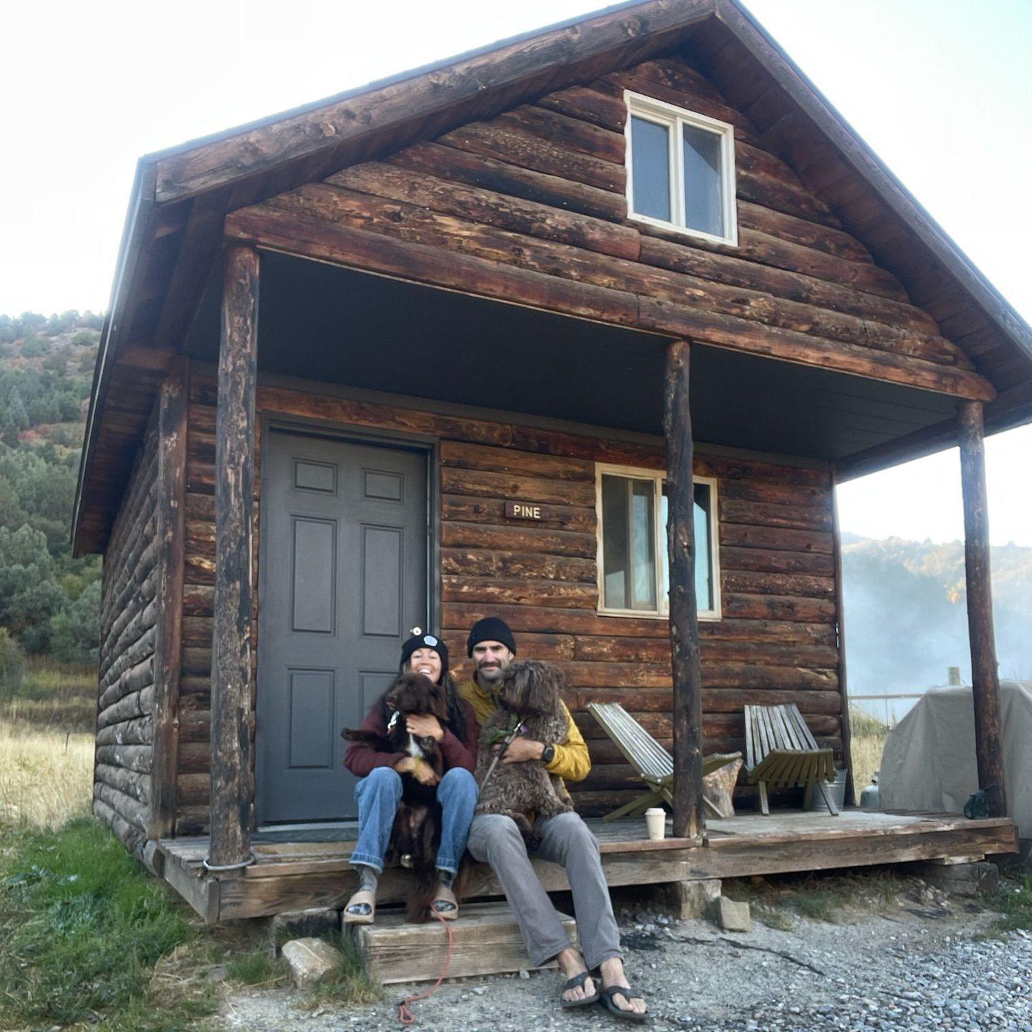 Romantic hot spring getaway with the pooches