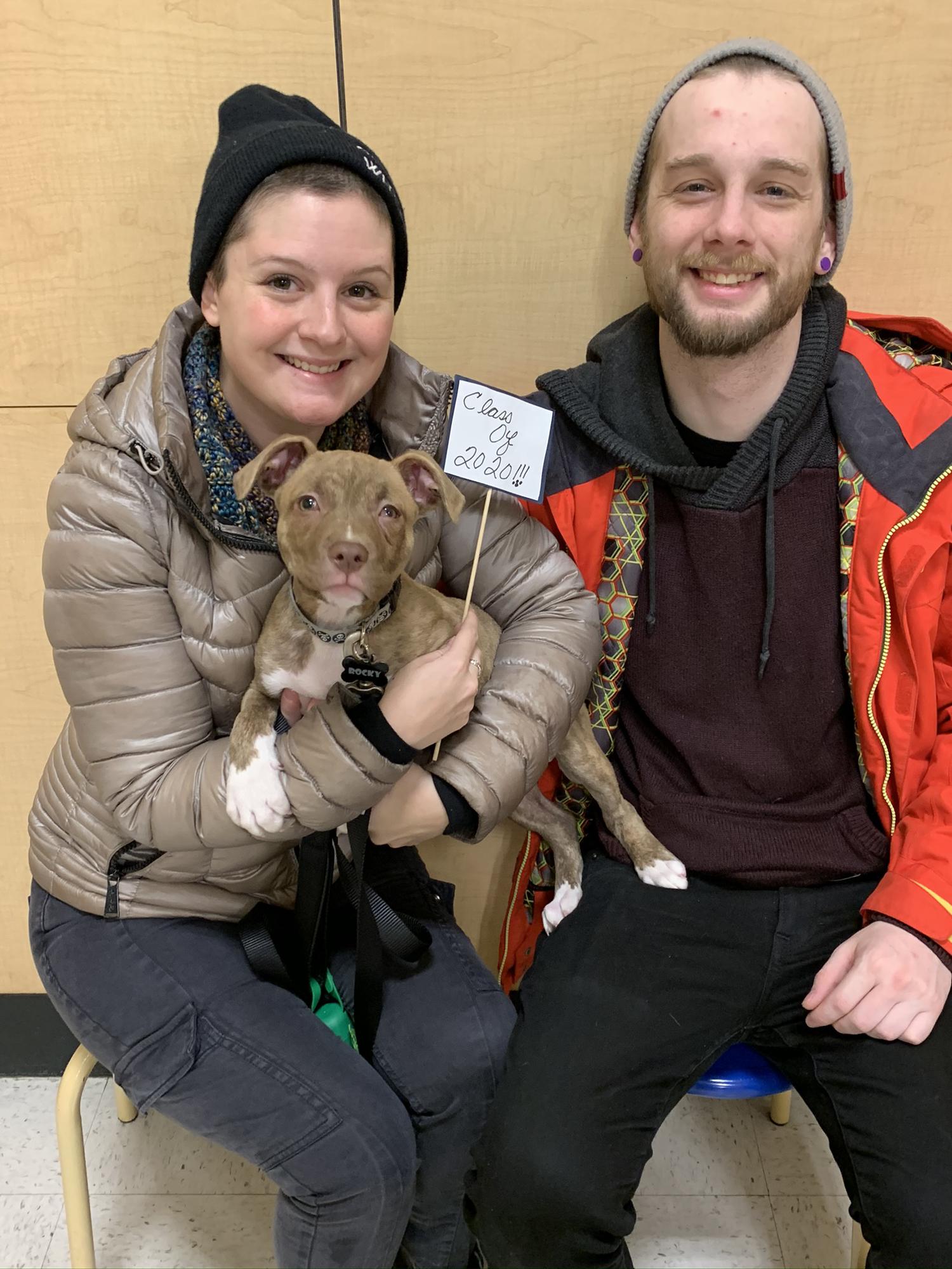 Rocky’s first day of Puppy School! He knows all the basic commands now, but is still so naughty!