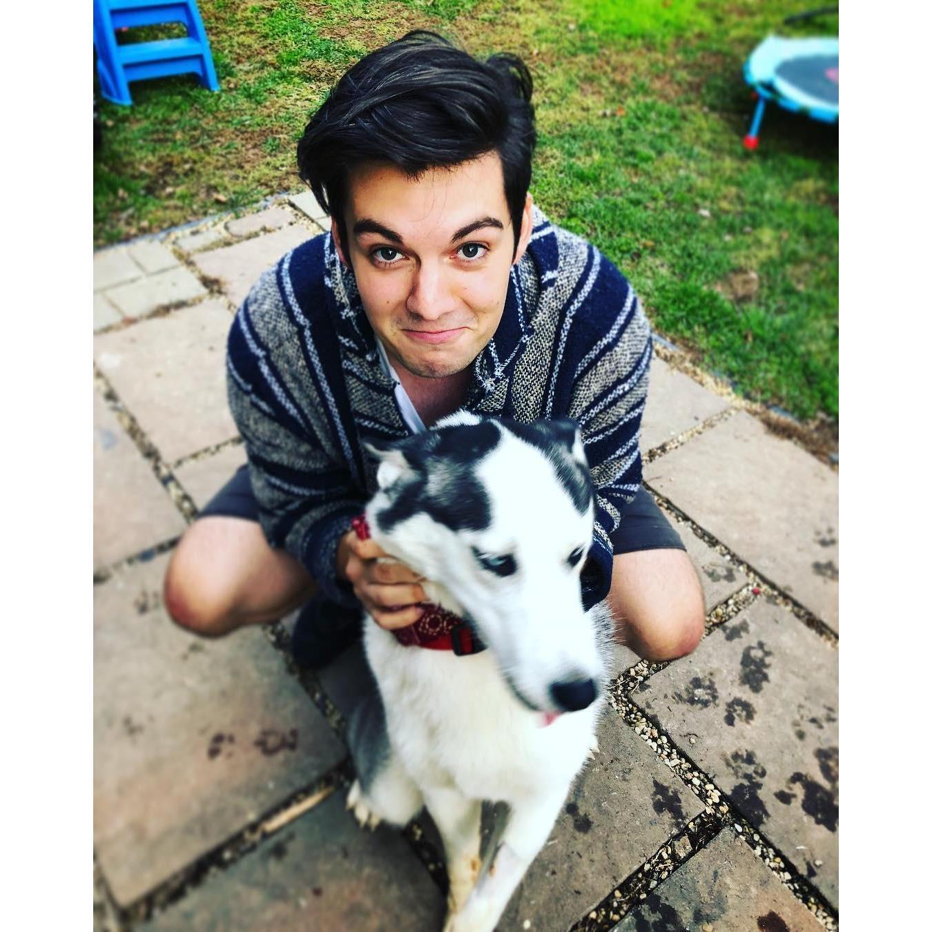 This is the first day Chandler met Sirius!
