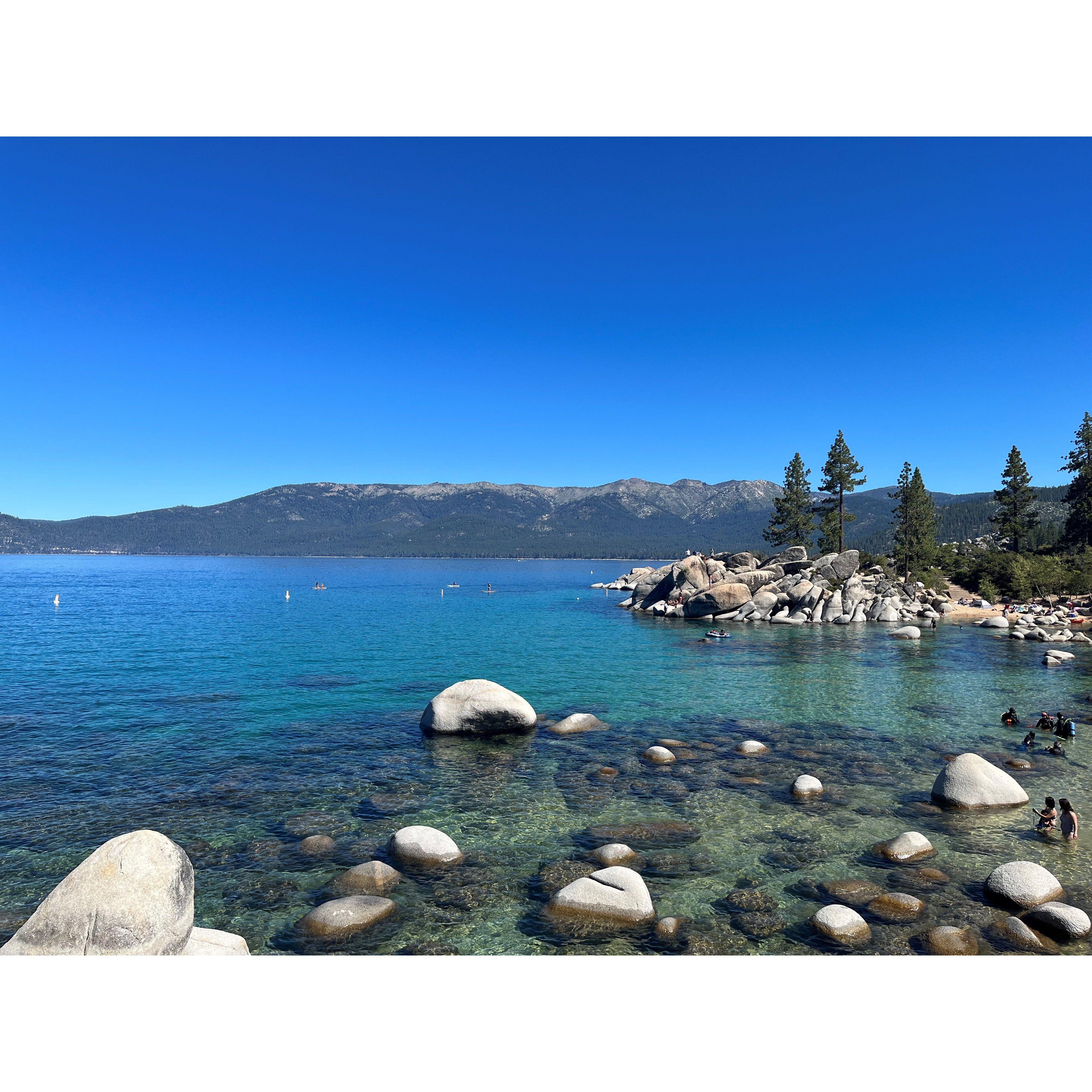 Hannah took this picture at Sand Harbor in July 2022 while on a trip with her sister Peyton and aunts Sally and Sandy.