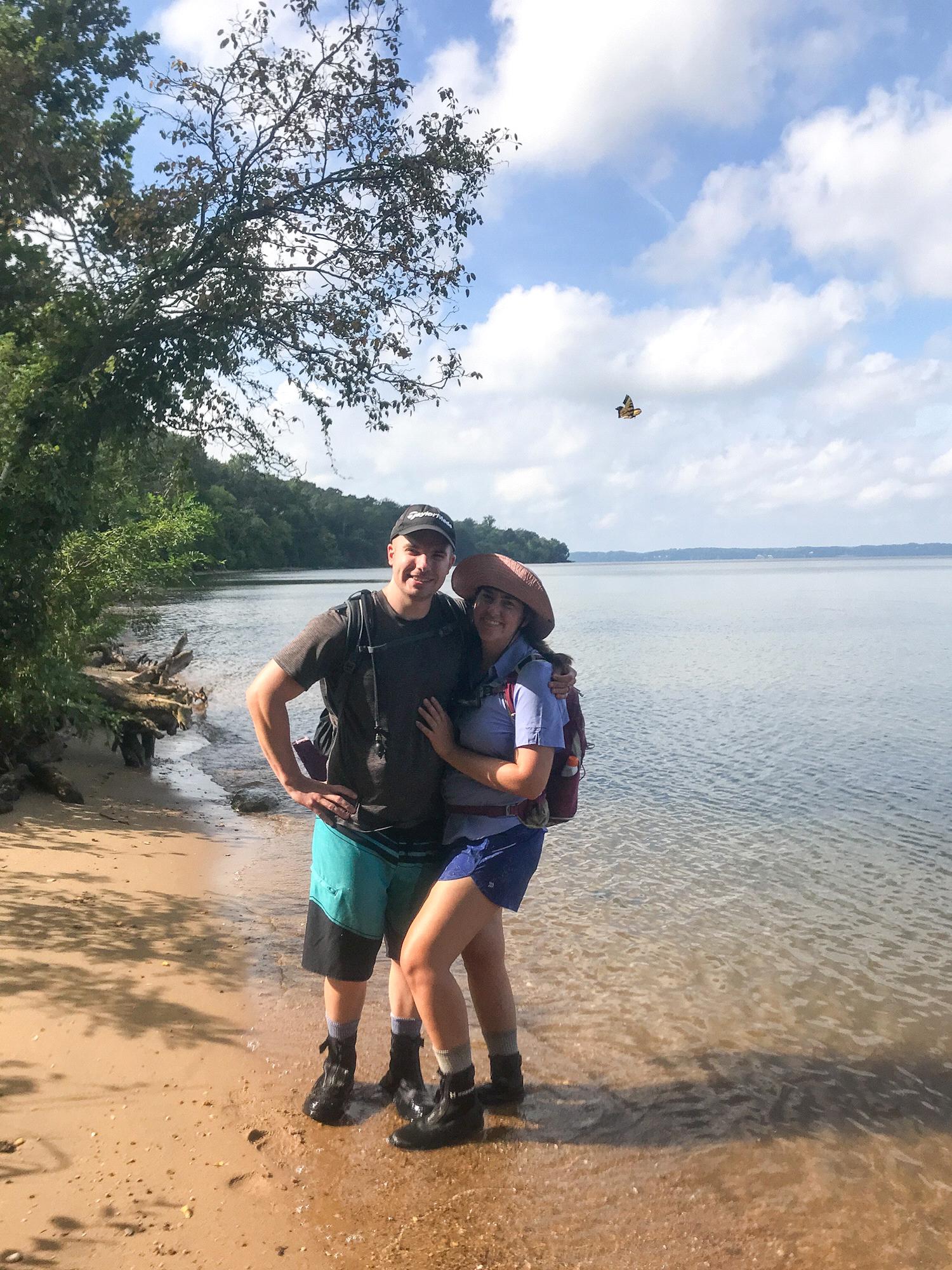 Shark teeth hunting is our favorite new hobby together!