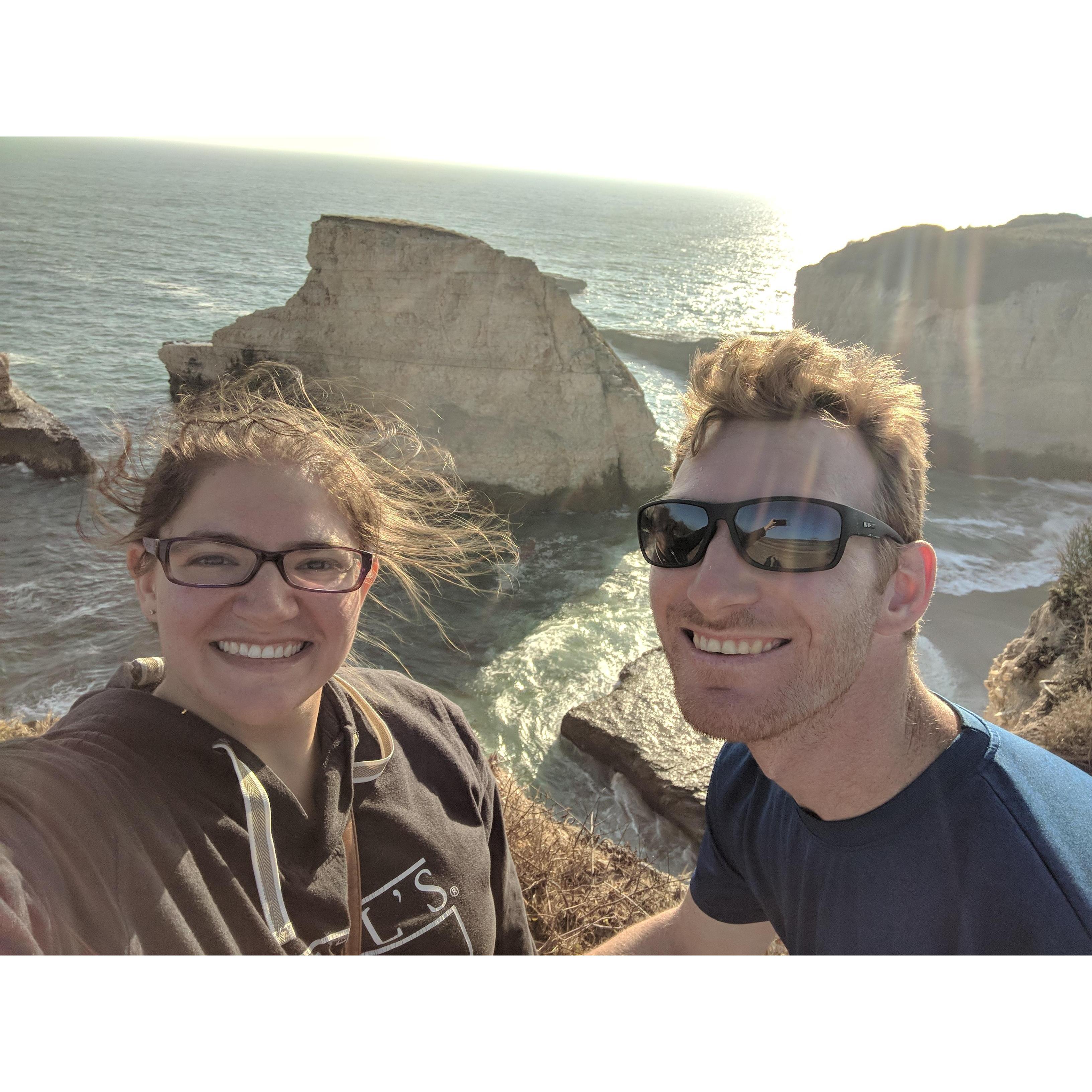 Shark Fin Rock, Davenport CA.