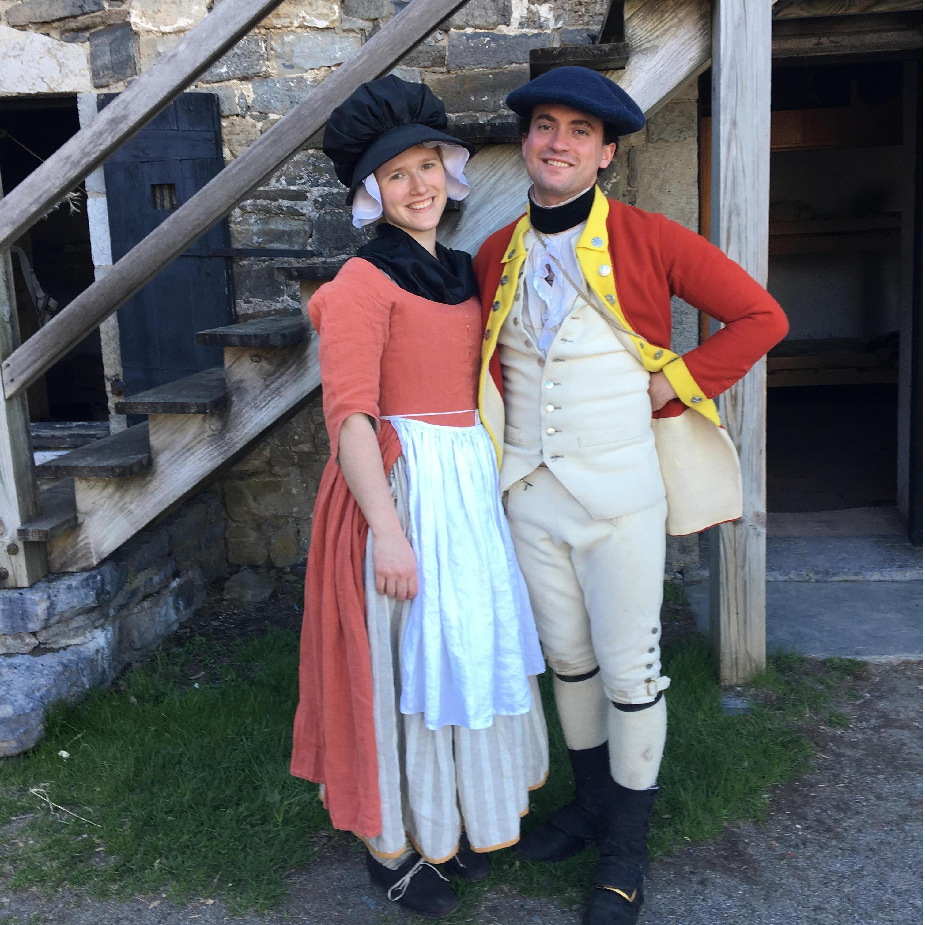 At our first living history event together