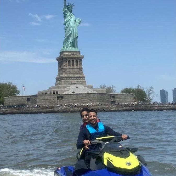 Jet skiing in Manhattan, New York