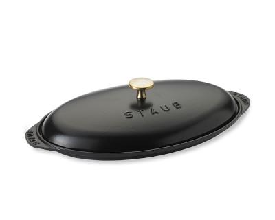 Staub Cast-Iron Fish Plate with Lid