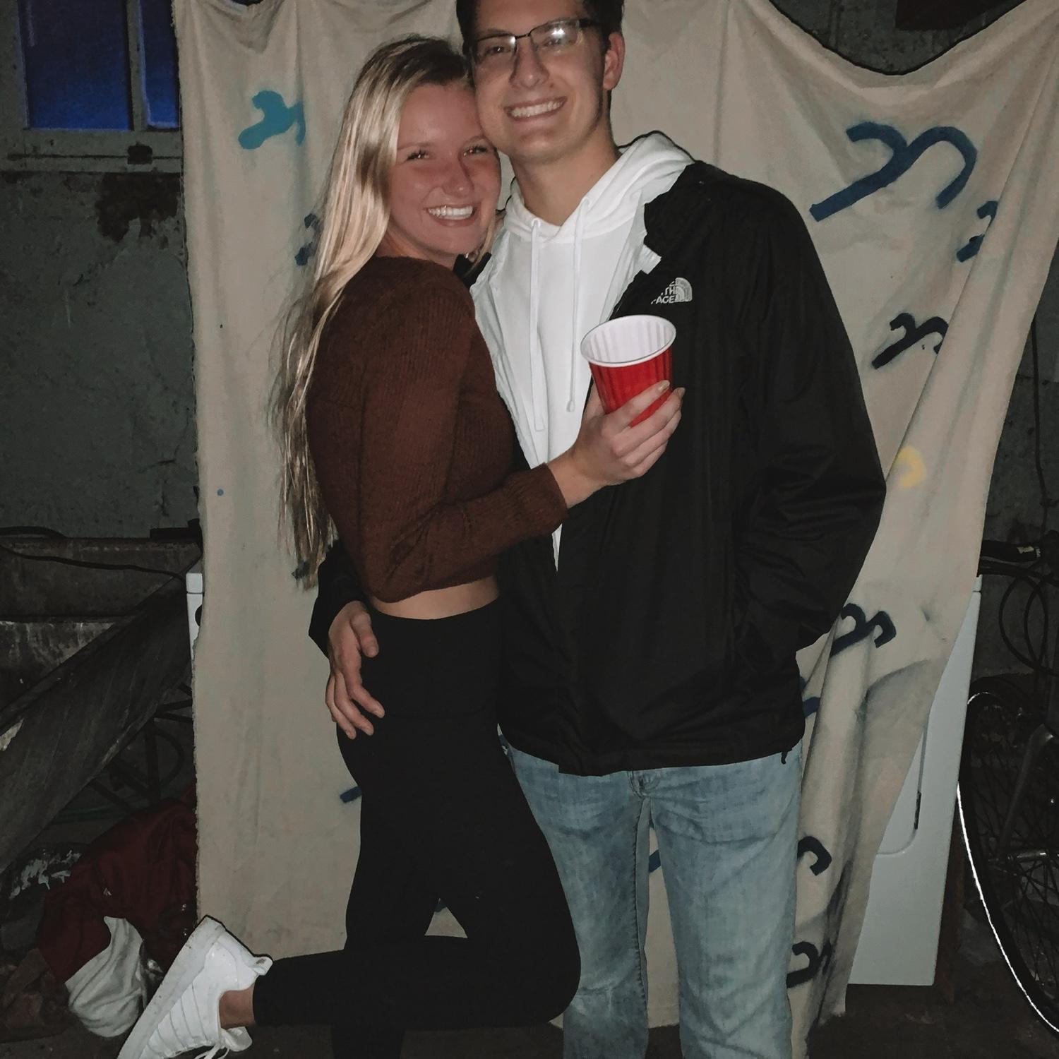 Visiting Claire at school in Madison