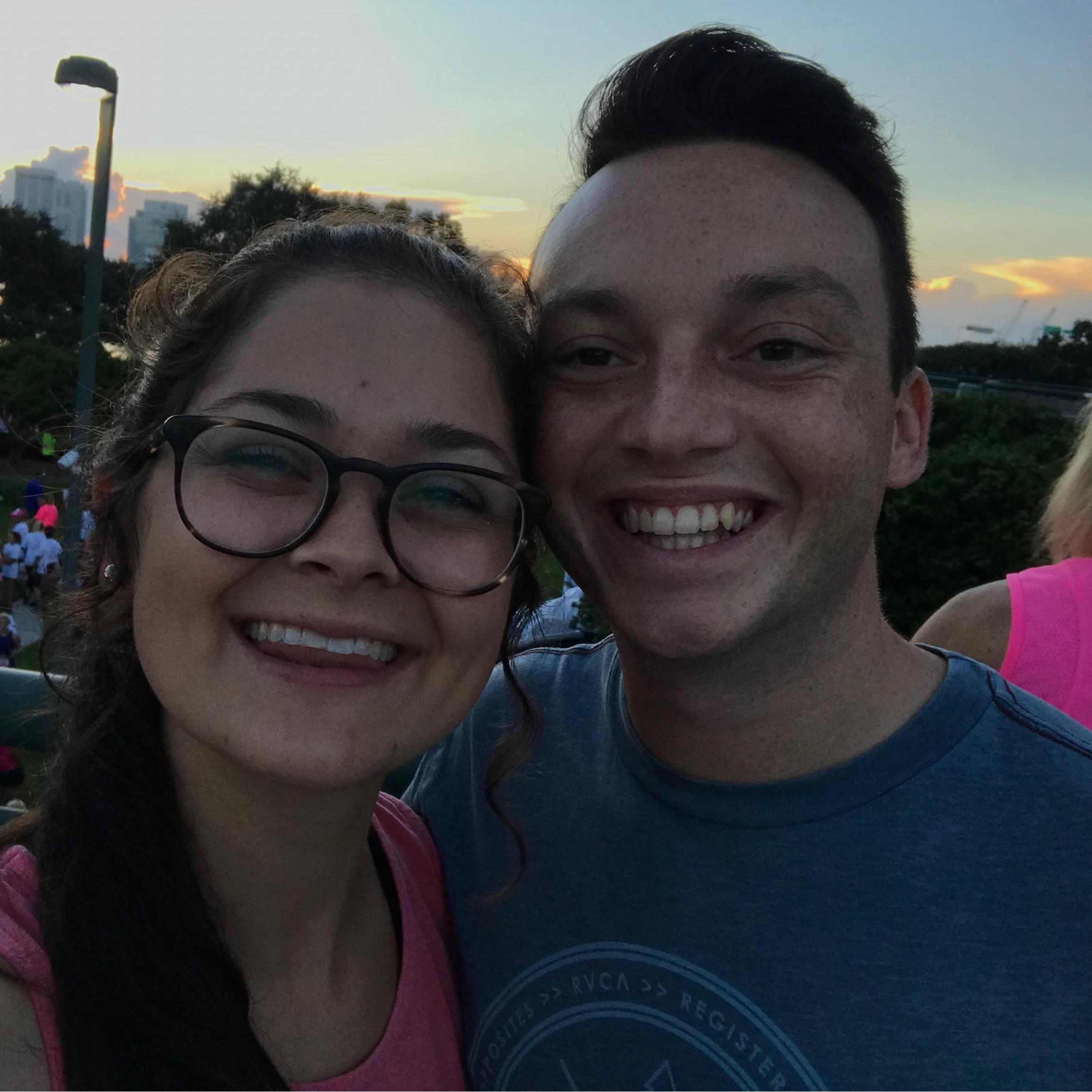 That one time Justin got Savannah to run a 5k with him in Jacksonville (yes, he finished first).