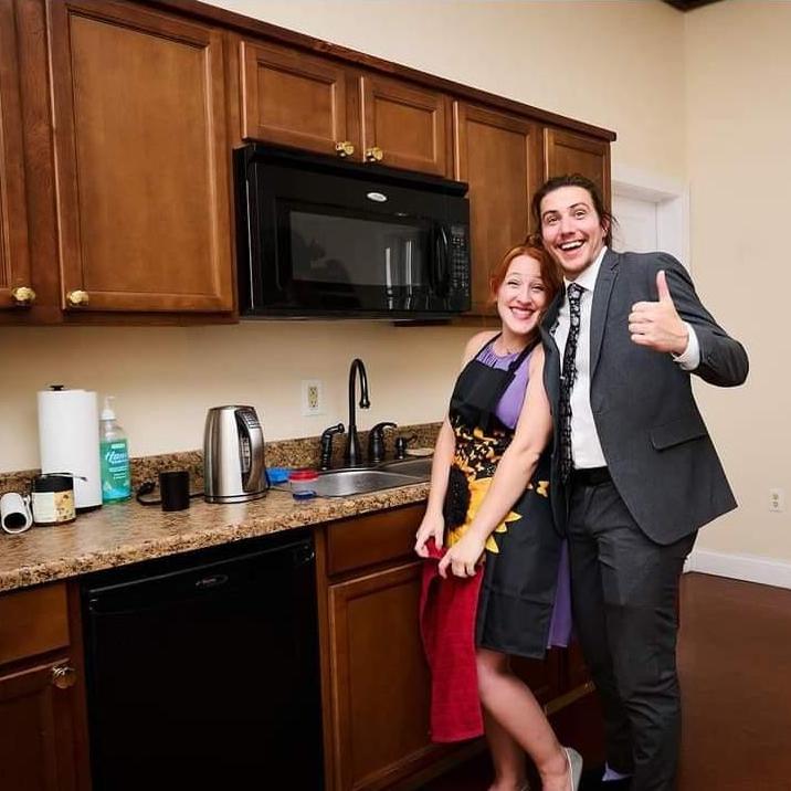 October 2022: Partying at Rebecca & Kevin's wedding!