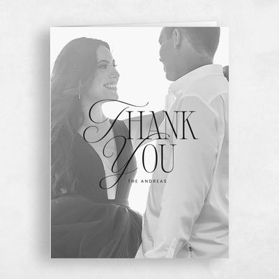 Black Wedding Thank You - Thisbe Photo