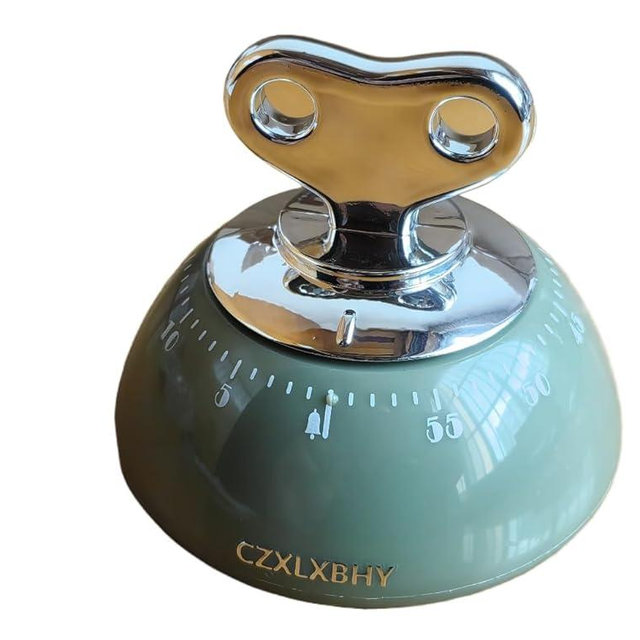 Kitchen Timers for Cooking,100% Mechanical Cooking Timer,Retro Cooking Timer,No Batteries Required,Magnetic Back.(Green)